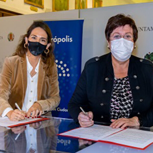 Firma convenio Ayuntamiento de Zaragoza y Ebrópolis