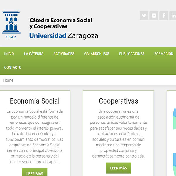 Web de la Cátedra de Economía Social
