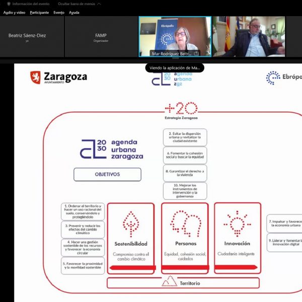 Presentación de Zaragoza en cogobernanza, en la Estrategia Zaragoza +20