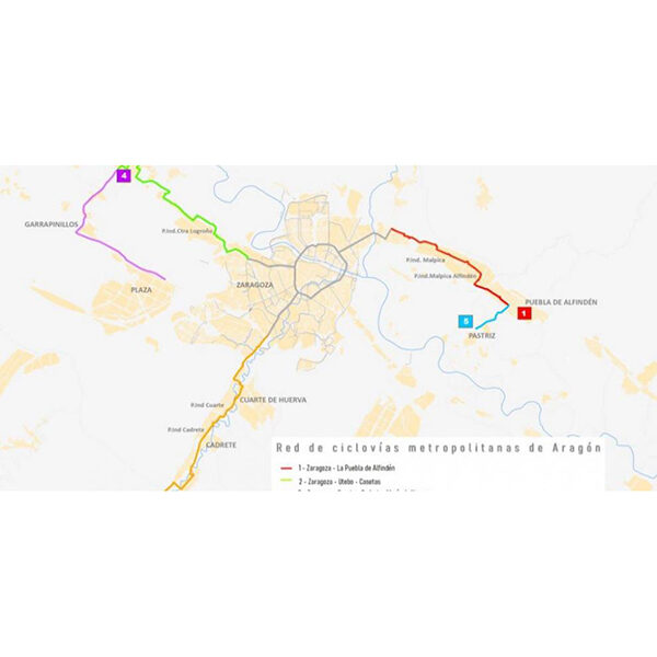 Red de ciclovías metropolitanas de Aragón
