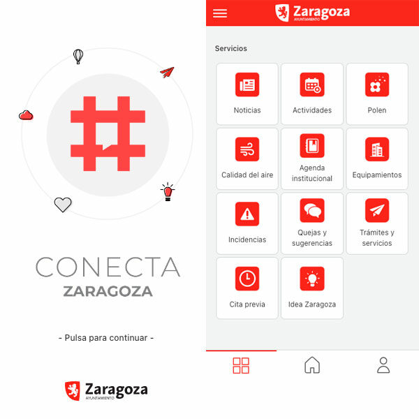 Conecta Zaragoza, aplicación del Ayuntamiento