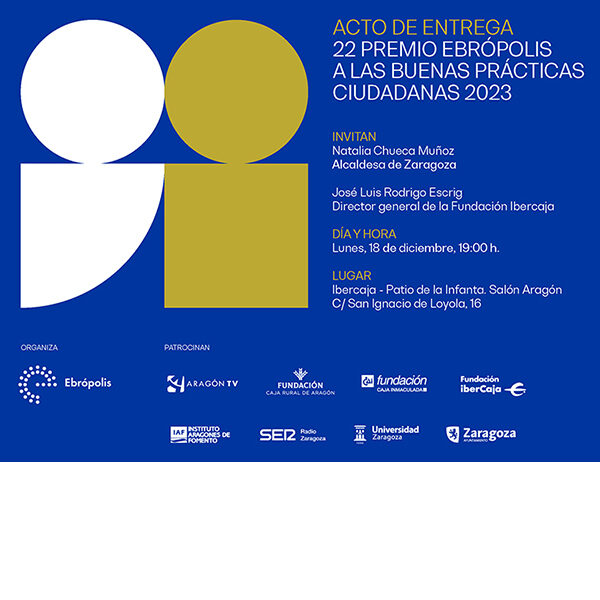 Acto de entrega 22 #PremioEbrópolis a las Buenas Prácticas Ciudadanas