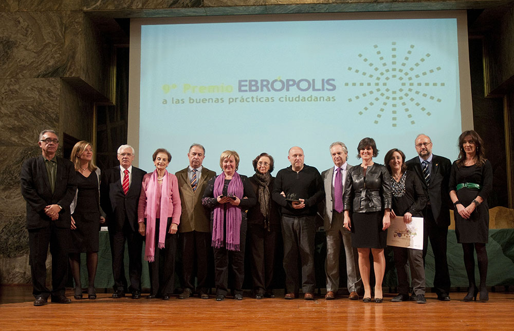 Ganadores del 9º Premio Ebrópolis y patrocinadores