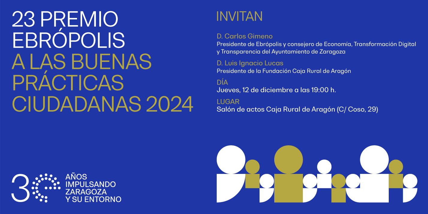 Invitación entrega 23 Premio Ebrópolis