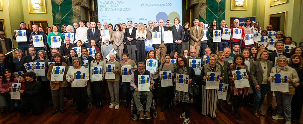 Foto de familia de candidatos al 23 Premio Ebrópolis