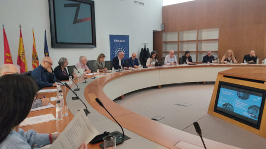 Inauguración del XXVIII Encuentro de Planes Estratégicos Urbanos y Territoriales por Carlos Gimeno, presidente de Ebrópolis